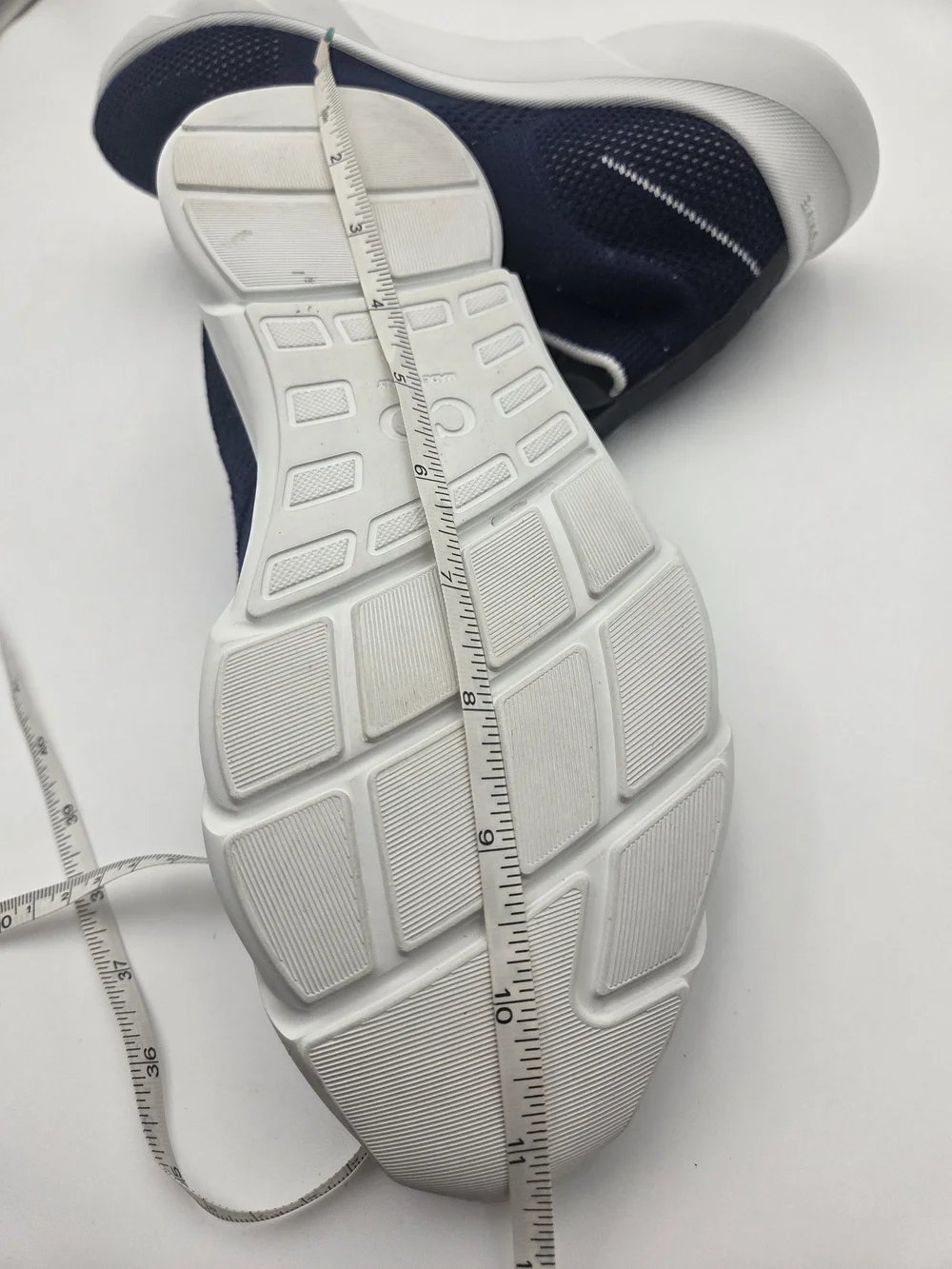 Dior Navy Blue and White Knit Slip-On Sneaker Size 40